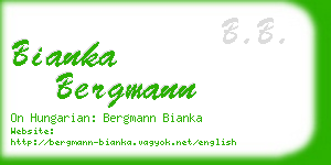 bianka bergmann business card